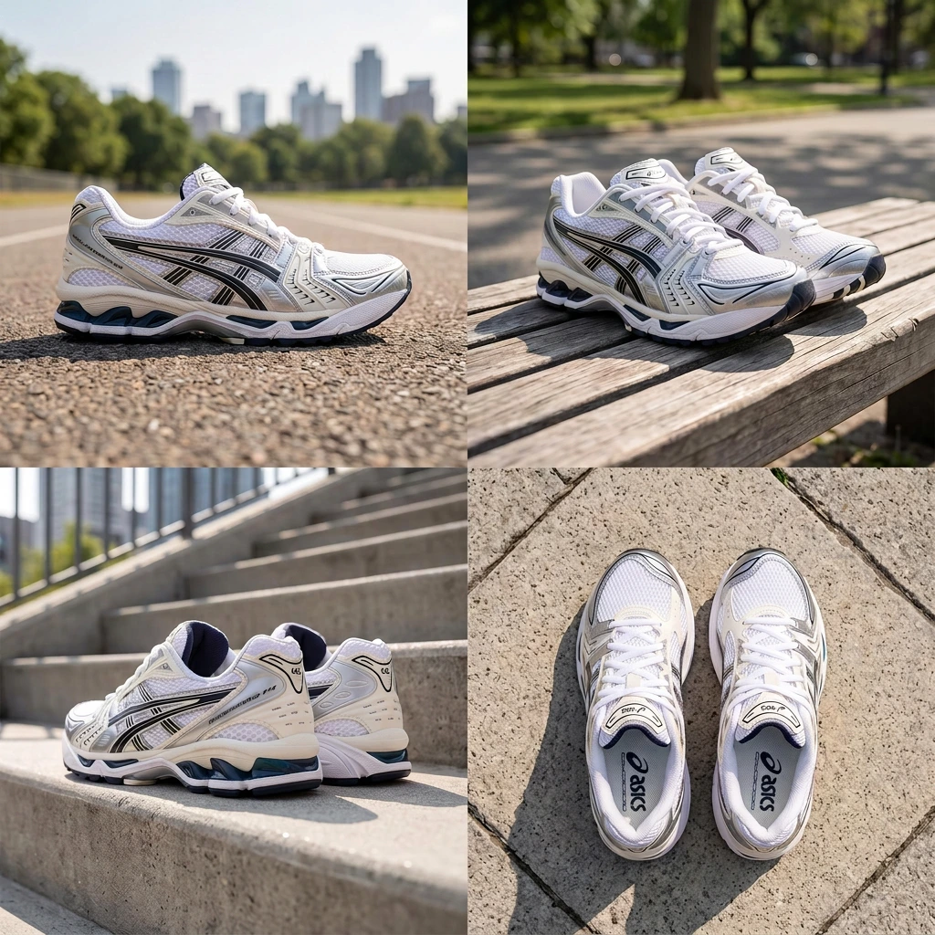 ASICS GEL-KAYANO 14 «White Black Silver» — фото 2