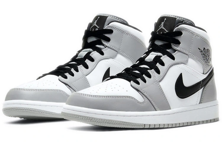 Air Jordan 1 Mid «Light Smoke Grey» — фото 3