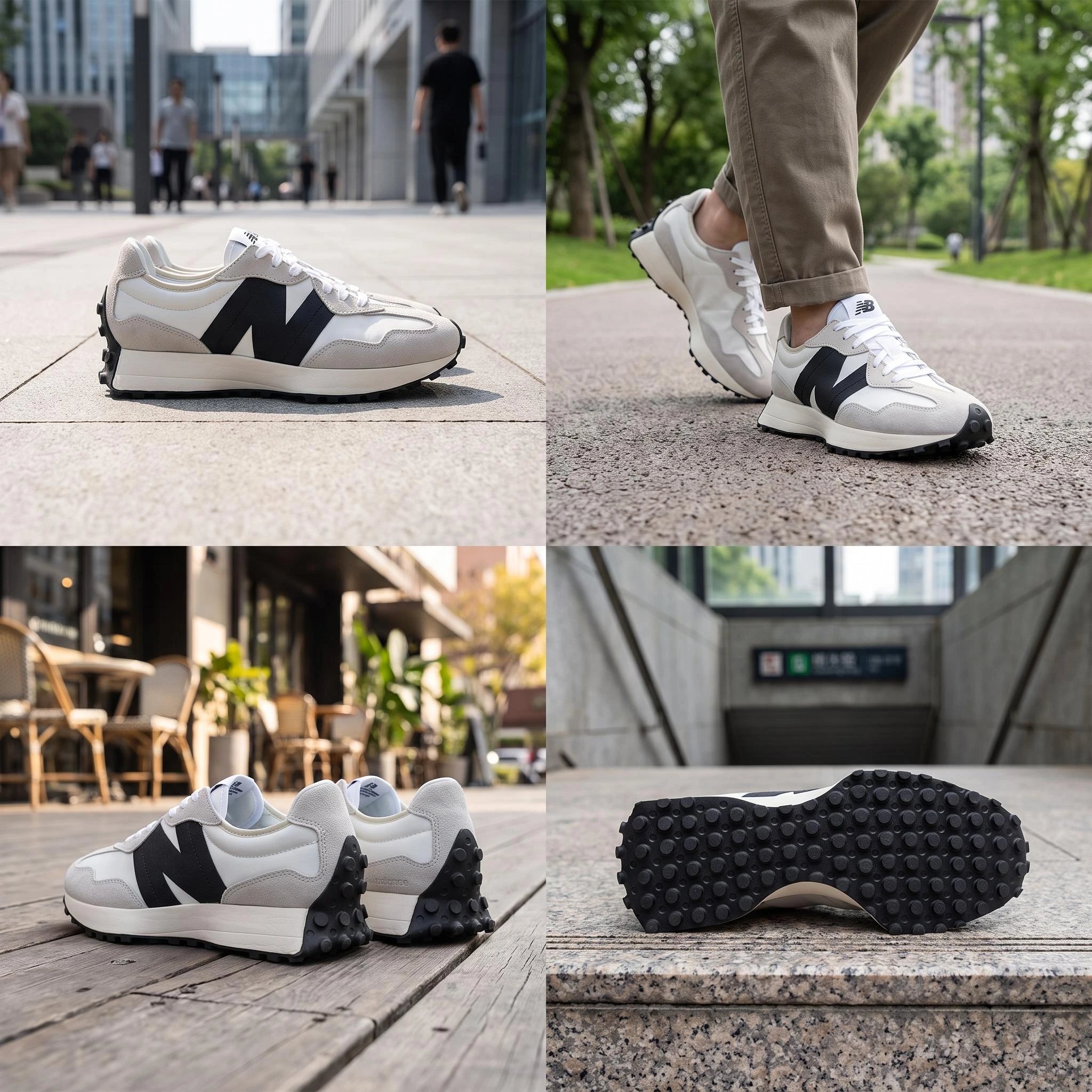 New Balance 327 «Grey Black» — фото 3