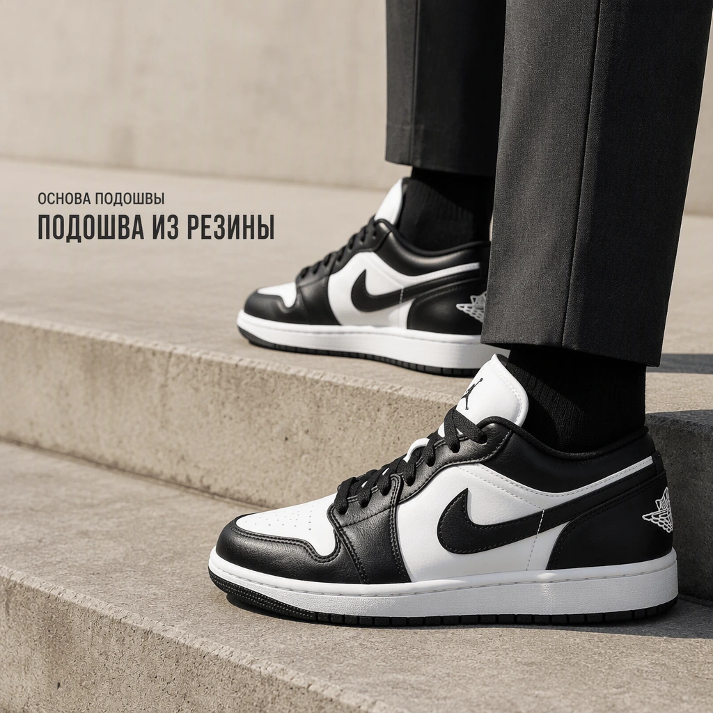 Air Jordan 1 Low «Panda» — фото 5